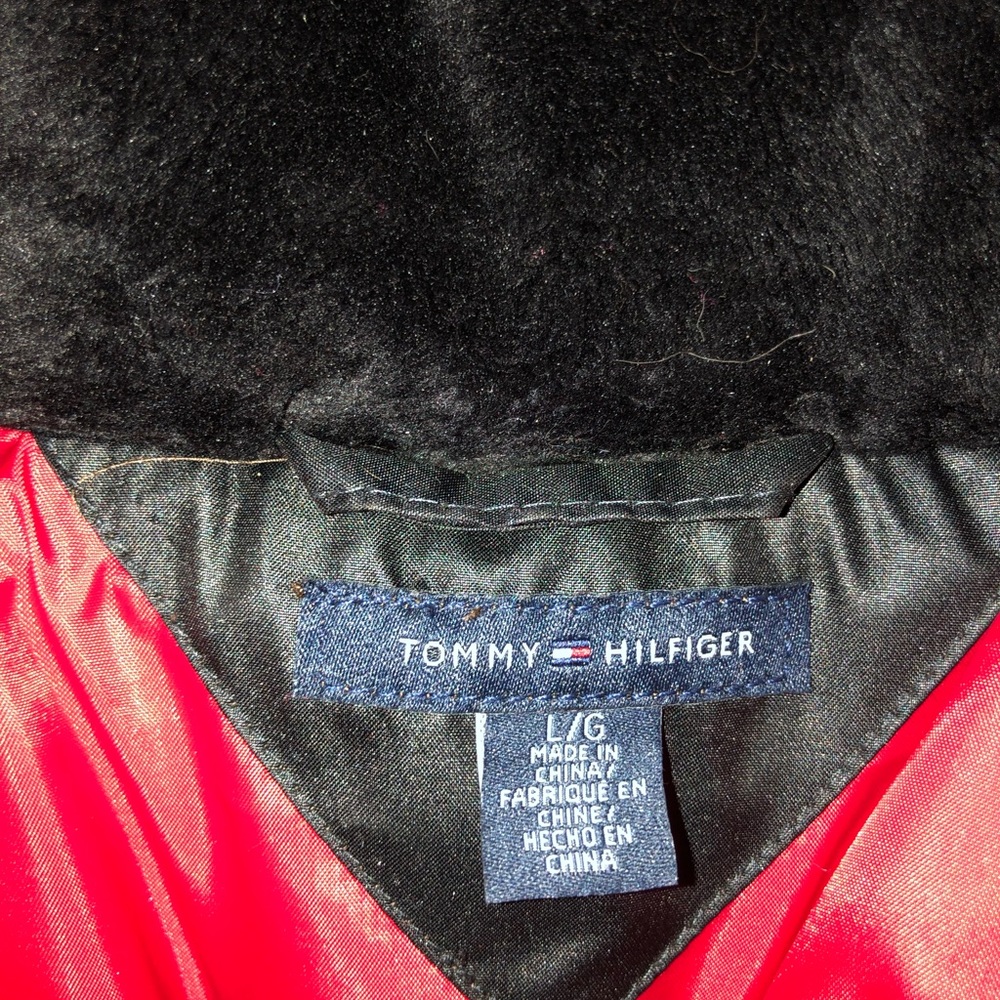 Black Tommy Hilfiger Puffer Coat